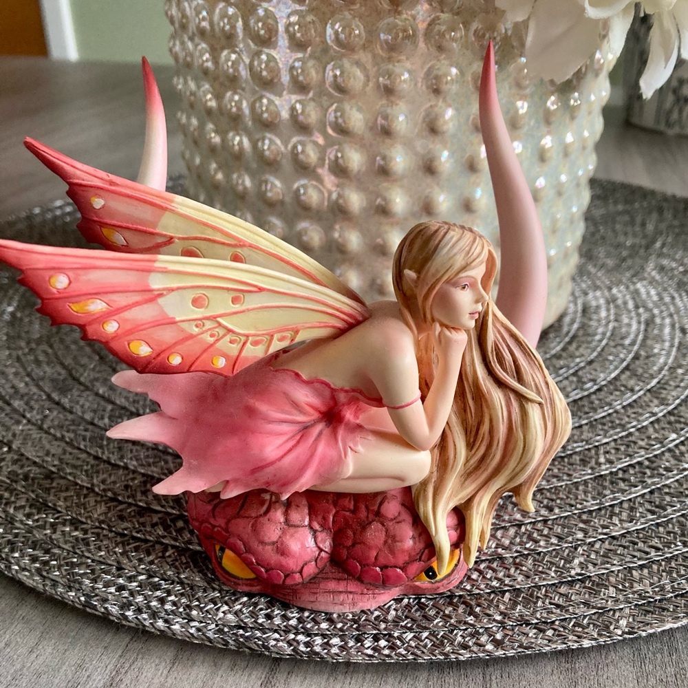 Dragon Fae Pink Figurine from “The Fairy Site”